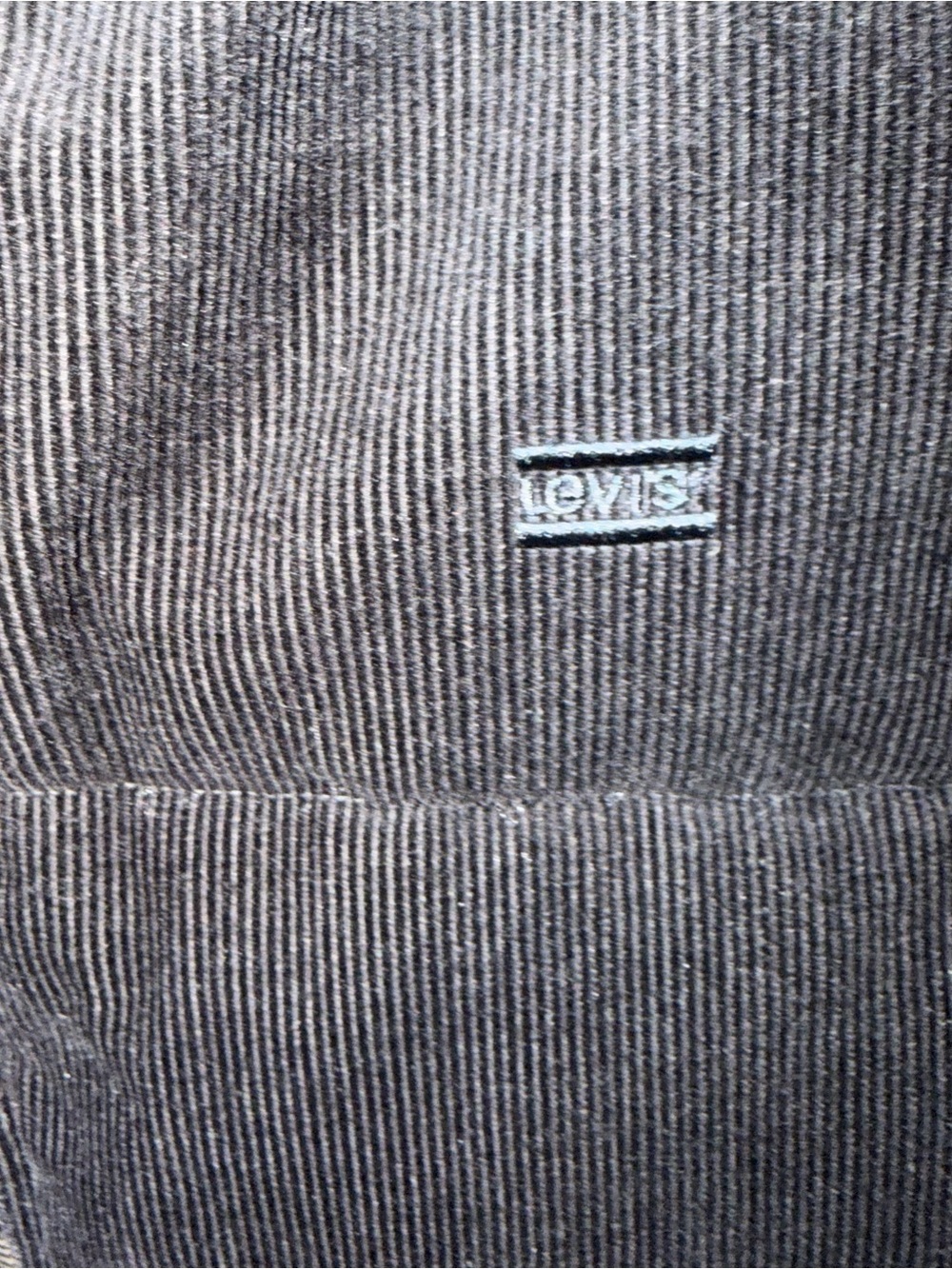 Levi's Women's Black Corduroy Puffer Jacket S Large - Picture 8 of 16